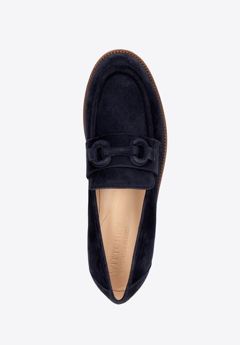Wittchen Damen-Mokassins aus echtem Leder mit dezenter Schnalle, marineblau - Image 5