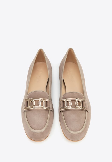 Wittchen Damen-Lederslipper, beige, Naturleder - Image 4