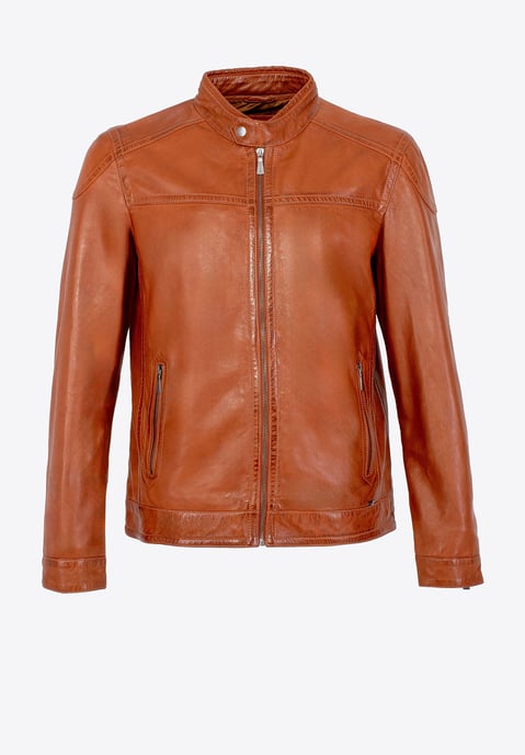 Wittchen Herren-Lammfelljacke, braun, echtes Leder - Image 6