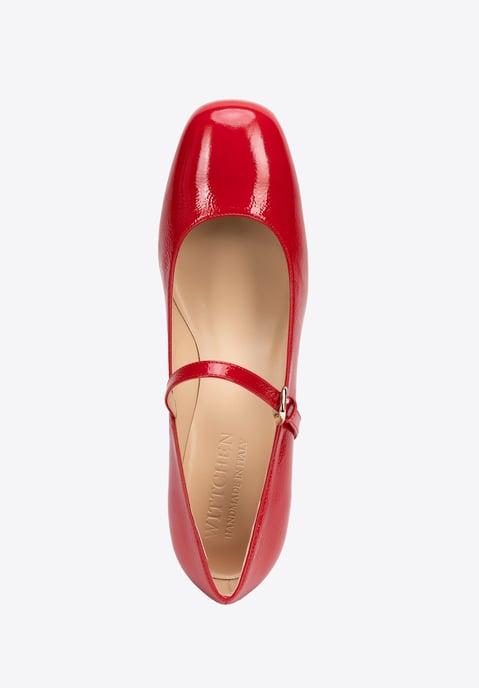 Wittchen Damen-Pumps aus rotem Leder mit Riemen - Image 5