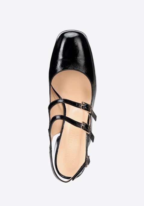 Wittchen Damen-Pumps aus Leder mit Riemchen, Schwarz, Naturleder - Image 5