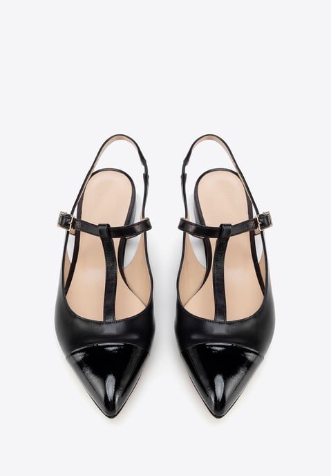 Wittchen Damen-Ballerinas aus echtem Leder mit spitzer Zehenpartie, schwarz - Image 3