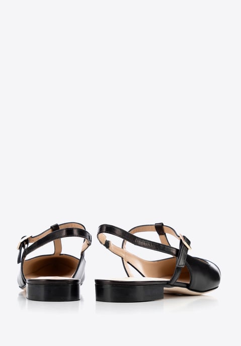 Wittchen Damen-Ballerinas aus echtem Leder mit spitzer Zehenpartie, schwarz - Image 4