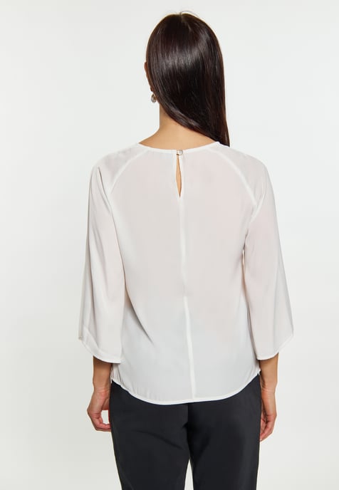 usha Bluse Damen Wollweiß - Image 4