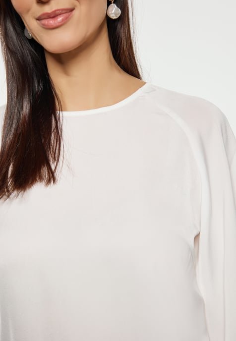 usha Bluse Damen Wollweiß - Image 5