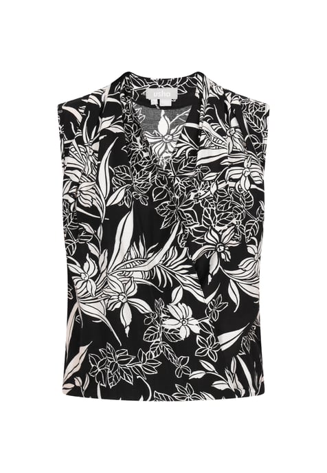 usha Bluse Frauen schwarz/offwhite - Image 1