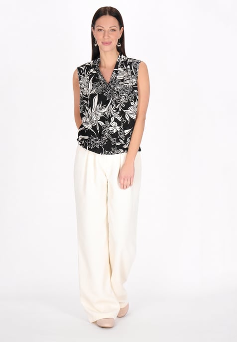 usha Bluse Frauen schwarz/offwhite - Image 2