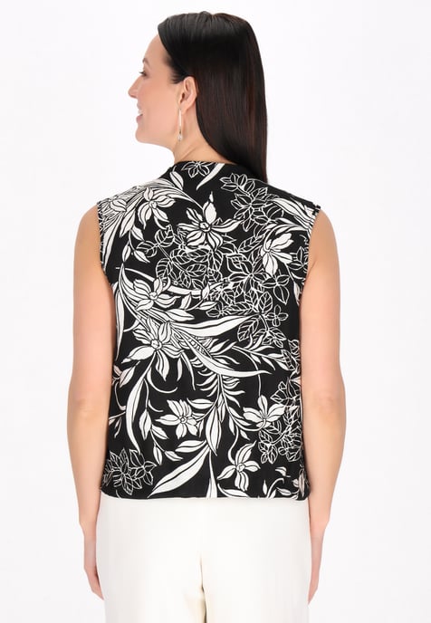 usha Bluse Frauen schwarz/offwhite - Image 4