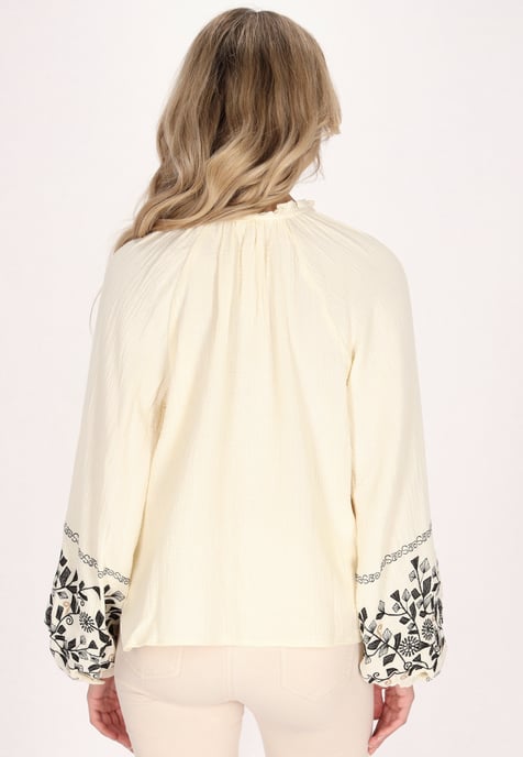usha Bluse Damen Creme - Image 4