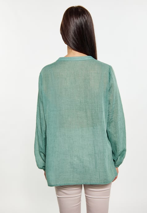 usha Bluse Damen Salbeigrün - Image 4