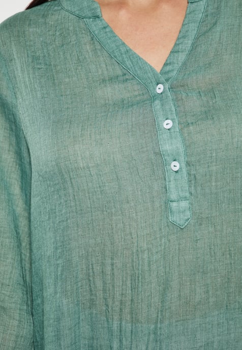 usha Bluse Damen Salbeigrün - Image 5