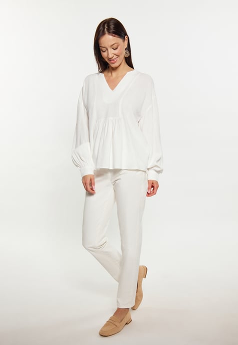 usha Bluse Damen Wollweiß - Image 2