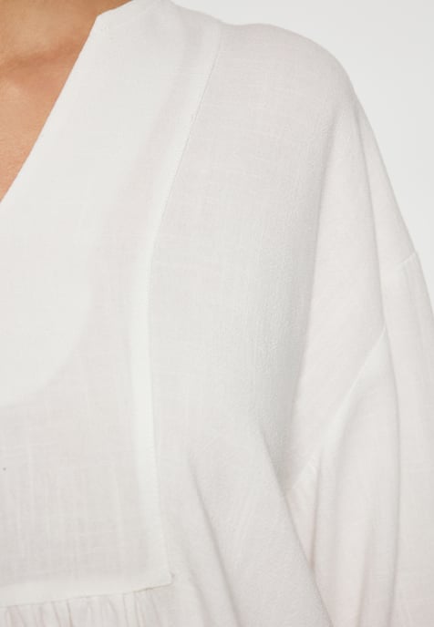 usha Bluse Damen Wollweiß - Image 5