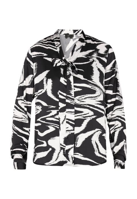 Faina Bluse Damen schwarz-wollweiß - Image 1