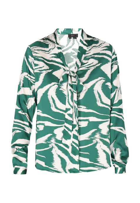 Faina Bluse Damen Grün Wollweiss - Image 1