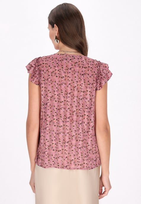 Faina Bluse Frauen lila mehrfarbig - Image 4