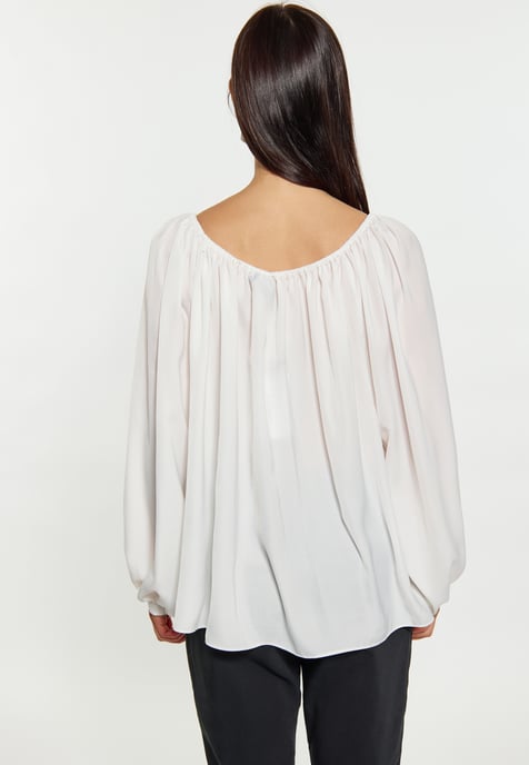 usha Bluse Damen Wollweiß - Image 4