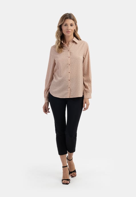 usha Bluse Damen braunbeige - Image 2