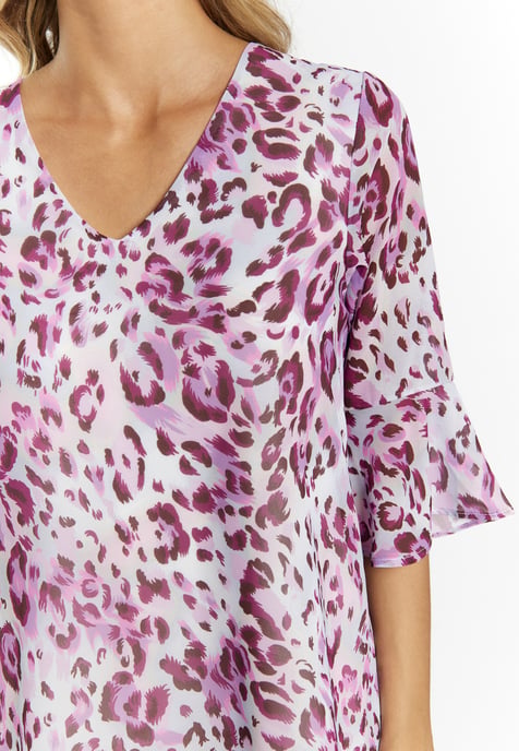 Faina Blusenshirt Damen Flieder Mehrfarbig - Image 5