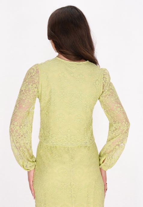 Faina Bluse Frauen Grün - Image 4
