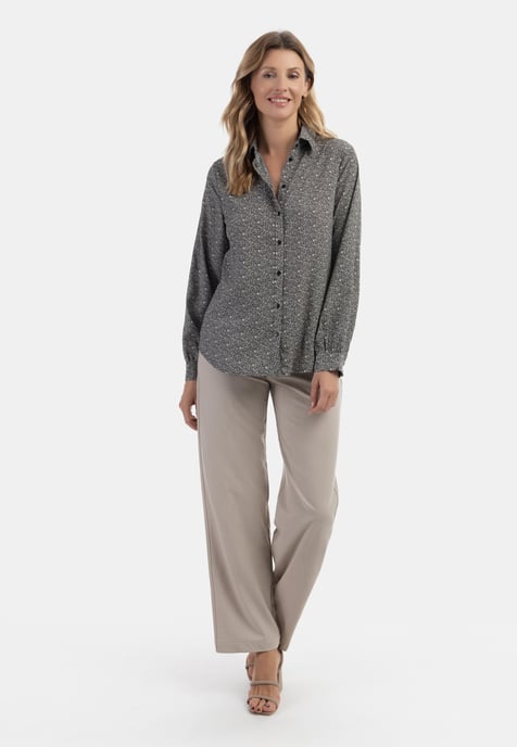 usha Bluse Damen schwarz/beige - Image 2