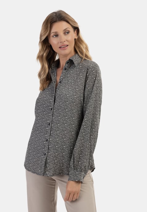 usha Bluse Damen schwarz/beige - Image 3