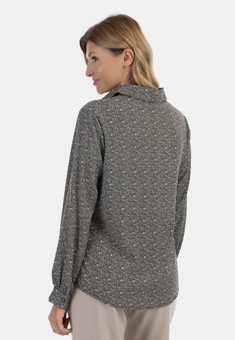 usha Bluse Damen schwarz/beige - Image 4