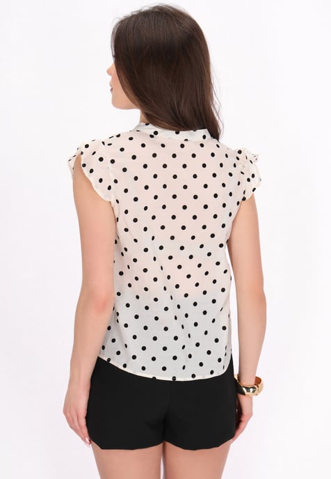 Faina Bluse Frauen Creme - Image 4