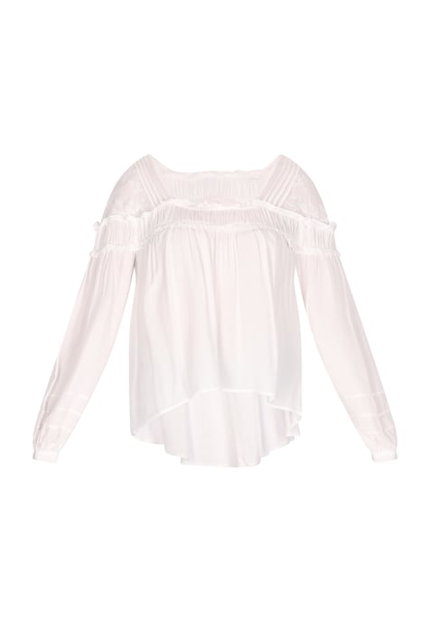 IZIA Bluse Damen Wollweiß - Image 1