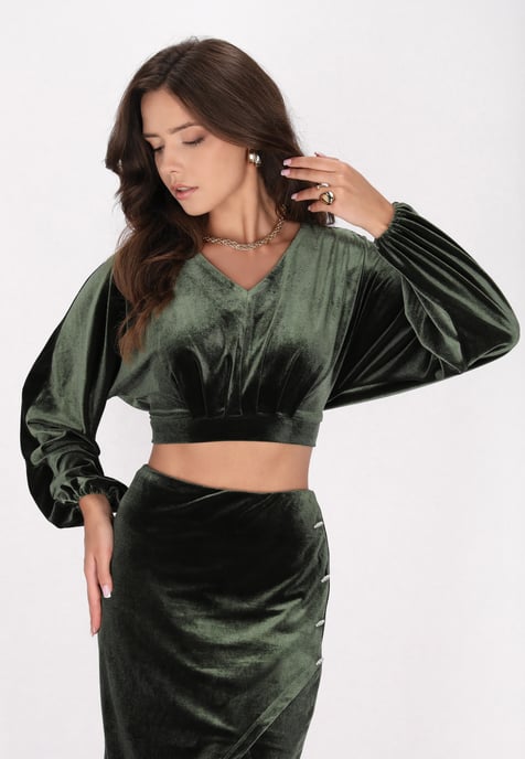 Faina Bluse Damen grün - Image 3
