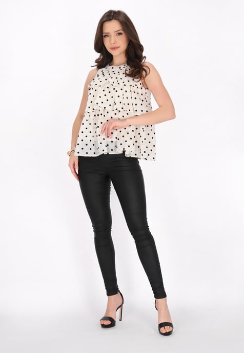 Faina Bluse Frauen Creme - Image 2