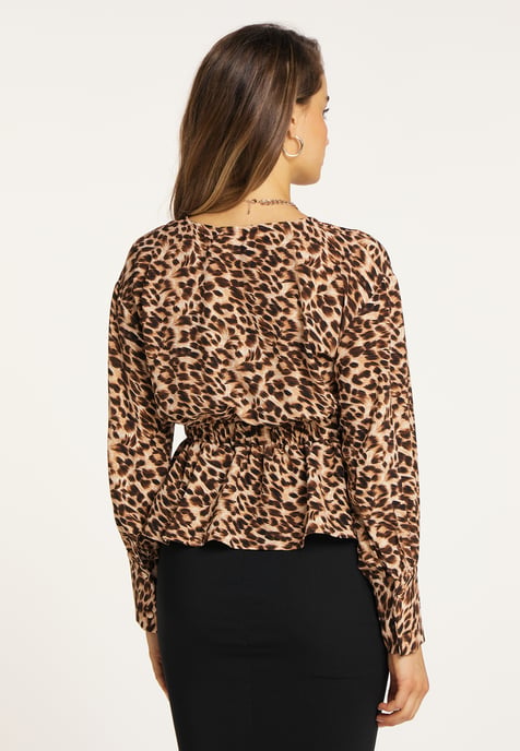 Faina Bluse Damen braun - Image 4