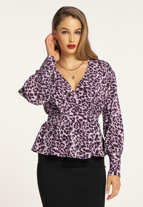 Faina Bluse Damen lila - Image 3