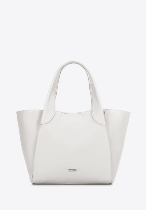 Wittchen Damenkoffer aus Öko-Leder, cremeweiß - Image 1