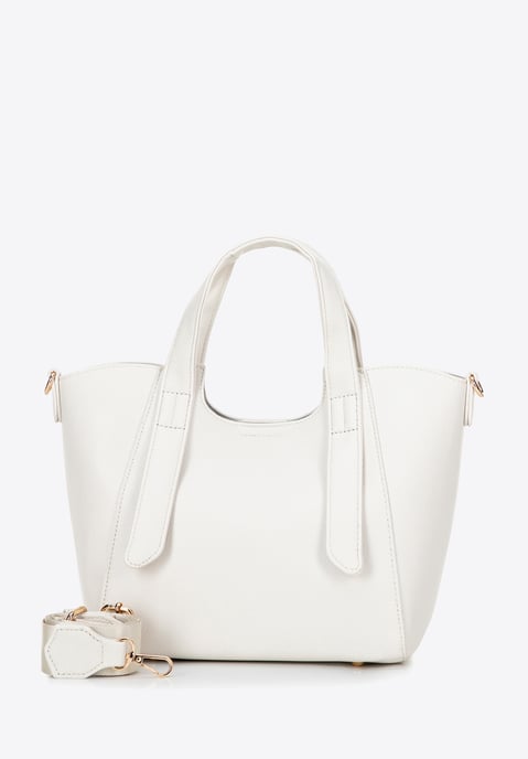 Wittchen Damenkoffer mit abnehmbarer Tasche, cremeweiß, Kunstleder - Image 4