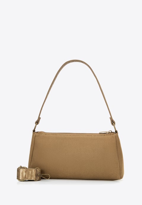 Wittchen Damen-Schultertasche mit Taschen, khaki, Baumwolle - Image 2