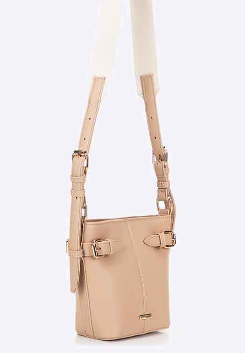 Wittchen Damen-Tragetasche aus kleinem Öko-Leder, Beige - Image 3