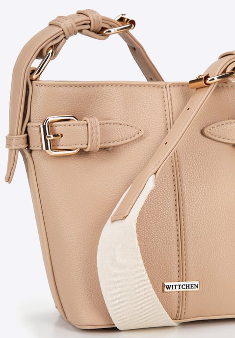 Wittchen Damen-Tragetasche aus kleinem Öko-Leder, Beige - Image 5