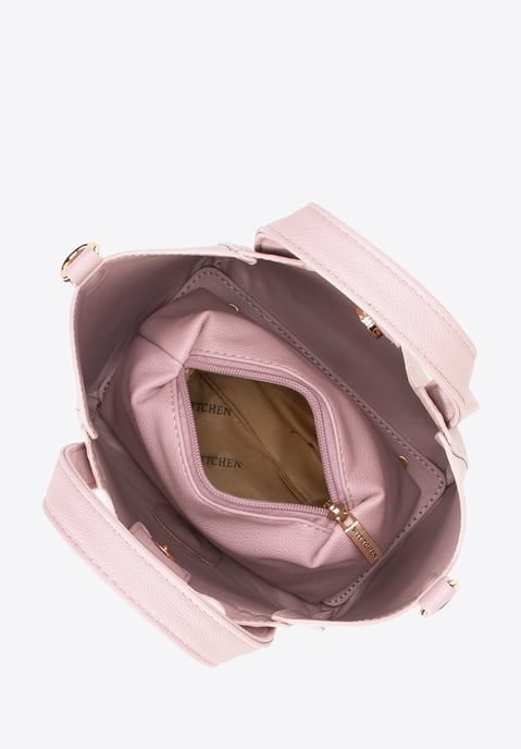 Wittchen Mini-Aktentasche für Damen aus rosa Kunstleder mit herausnehmbarem Etui - Image 5