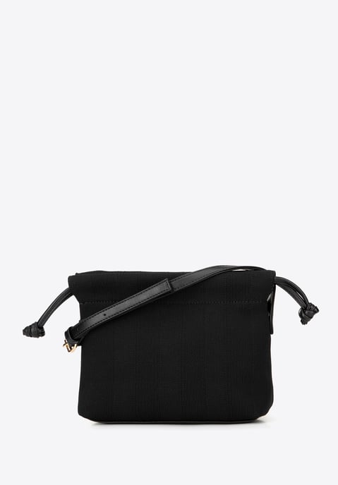 Wittchen Damen kleiner schwarzer Polyester-Kordelzugbeutel - Image 4