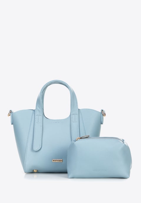 Wittchen Damen-Minikoffer mit abnehmbarer Tasche, blau, Kunstleder - Image 3