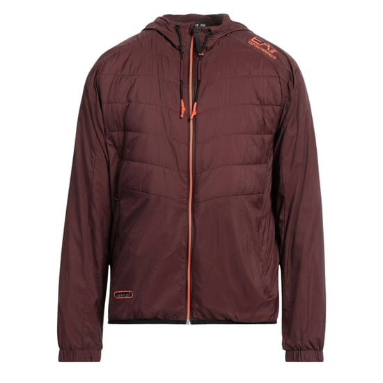 Ea7 Leichte Bomberjacke Mit Kapuze In Zartbitterschokoladenbraun - Image 1