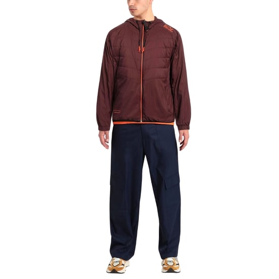 Ea7 Leichte Bomberjacke Mit Kapuze In Zartbitterschokoladenbraun - Image 3