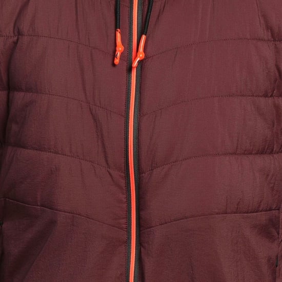 Ea7 Leichte Bomberjacke Mit Kapuze In Zartbitterschokoladenbraun - Image 4