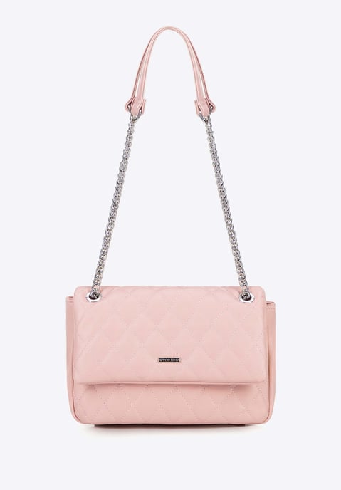 Wittchen Damen-Umhängetasche aus Kunstleder mit Ziernähten, Rosa, Öko-Leder - Image 2