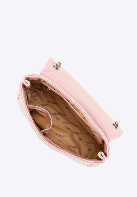 Wittchen Damen-Umhängetasche aus Kunstleder mit Ziernähten, Rosa, Öko-Leder - Image 4
