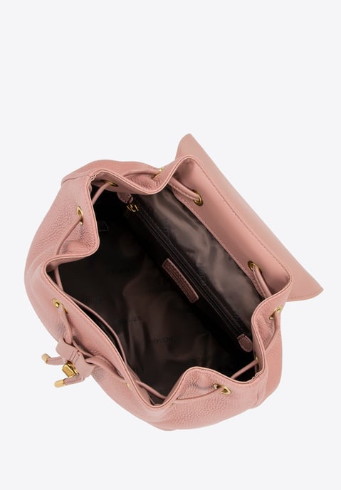 Wittchen Damen-Lederrucksack mit Kordelzug, Rosa, Naturleder - Image 3