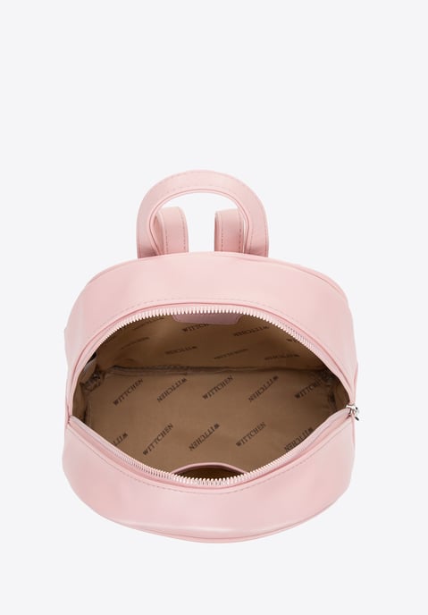 Wittchen Damenrucksack aus Kunstleder mit Ziernähten, Rosa, Öko-Leder - Image 3