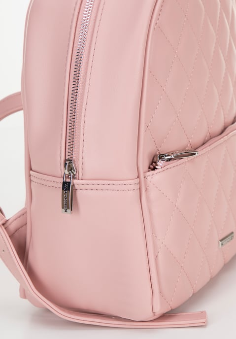 Wittchen Damenrucksack aus Kunstleder mit Ziernähten, Rosa, Öko-Leder - Image 4