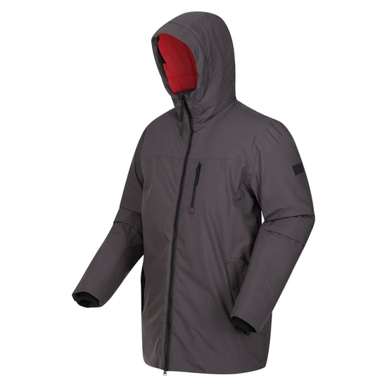 Regatta - "Yewbank II" Parka für Herren (Asche/Leuchtend Rot) - Image 3